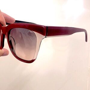 NEW L.A.M.B. Red and White Sunglasses